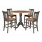 International Concepts Round 42 in W, 42 in L, 35.5 in H, Wood, Hickory/Washed Coal K45-42DPT-S102-4 - alternate 1